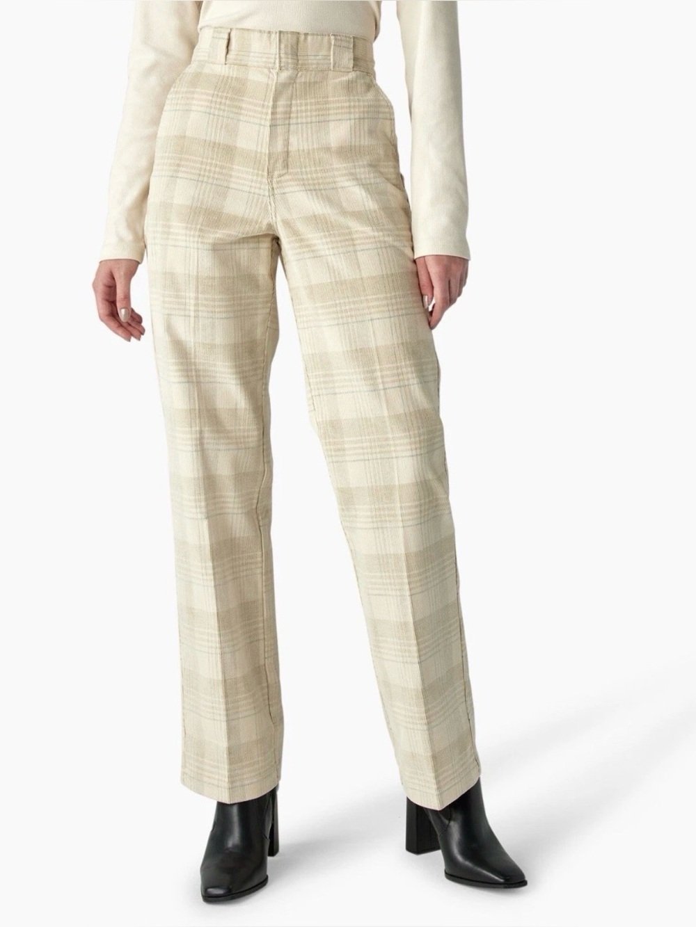 Dickies Alma Corduroy Plaid Pants
